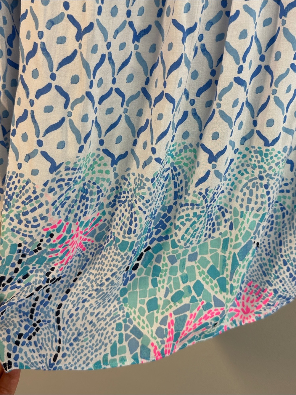 Lilly Pulitzer Nevie Off The Shoulder Blouse Size M Beach Resortwear - Picture 11 of 11